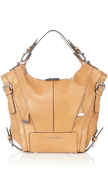 KM leather tote