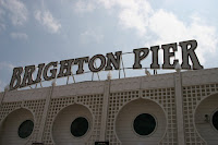 Sign over the pier