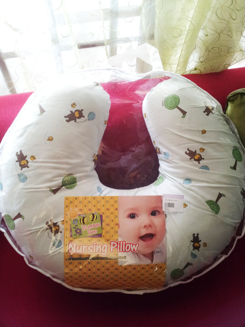 bumble bee nursing pillow