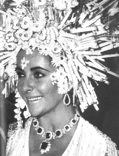 Her is Elizabeth at masked ball at the Ca'Rezzonico-September 1967.(Associated Press)
