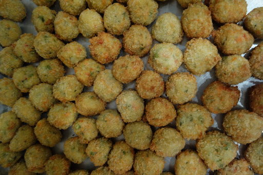 Crispy Risotto and Vegetable Pesto Arancini
