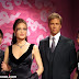 Angelina Jolie and Brad Pitt at Madame Tussauds in The Peak, Hong Kong