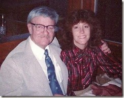 GOULD_Diane with her Dad Harry Norman Gould on her birthday in 1981