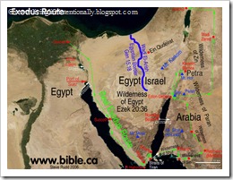 maps-bible-archeology-exodus-route-overview maps-bible-archeology-exodus-route-overview