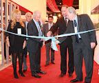 Clara Díaz Bobillo, Enrique Pichon, Riviere, Miguel Camps, Eduardo Arzani, Daniel Chain y Carlos Wagner, en el corte de cinta de Batimat Expovivienda 2012