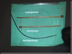 esophagoscope- bronchoscope-gum elastic bouge