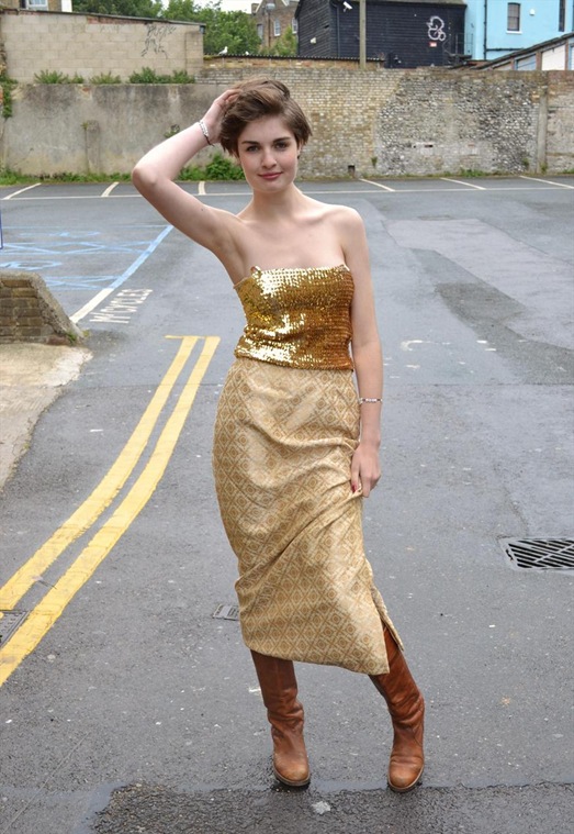 Stunning Vintage 60’s Metallic Maxi Skirt, £50, Madam Popoff Vintage