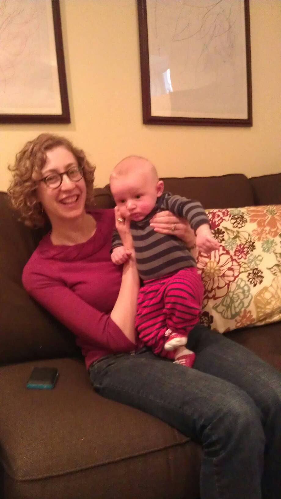 standing with aunt Jill