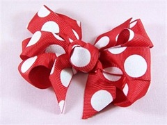 bowrista polka dot bow