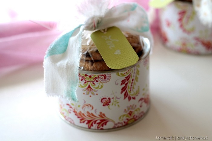 Upcyled Peanut can to Cookie Tin - homework (2)