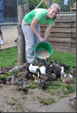 Hannah feeding ducklings DSC_0238