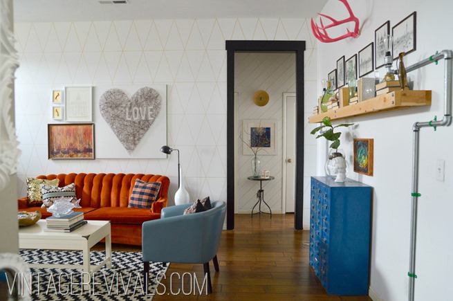 Living Room Makeover Reveal - Vintage Revivals