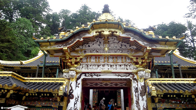 gorgeous gate at the toshogu shrine in Nikko, Japan in Nikko, Japan 
