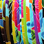 Sarongs In Every Color and Pattern at Ubud Market - Bali, Indonesia