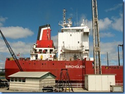 4986 Michigan - Sault Sainte Marie, MI -  St Marys River - Soo Locks Boat Tours - Canadian freighter Birchglen in Poe Lock as we exit the MacArthur Lock