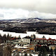 1998 - This was shot back in the days when I was still using a film camera.  About 5 4x6 (vertically shot) photos were blended together to create this view of Gray Rocks ski resort in Canada with Mont Tremblant in the background.  Apparently Gray Rocks resort is no more.