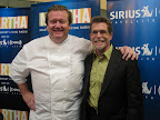 Chef Michael White posed with Chef and Radio Host Rick Bayless. Chef Michael White posed with Chef and Radio Host Rick Bayless.