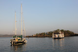 La Playita looking north - museum on the shore