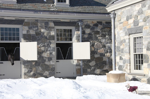 Hi Meindert!  The donkeys told us that all of you equines felt very safe inside the stone stable during the hurricane, but now look at all of this snow we have to deal with!