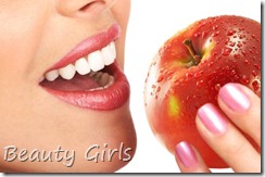 فائدة التفاح لتبيض الاسنان
