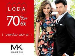 Lojas Makenji Liquidação Verão 2012 com descontos de até 70%.