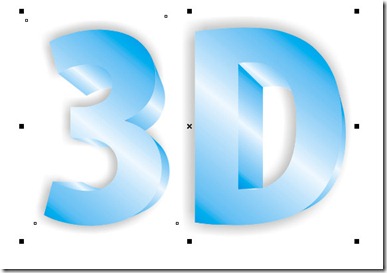 3D Text Corel Draw