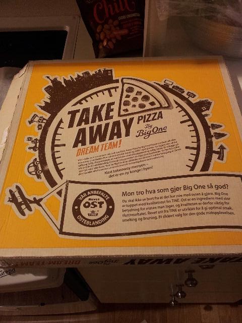 Test - Min hverdag sett gjennom kameraet - Tatt med kamera: Big one Take  away pizza