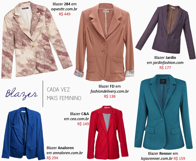 Blazer Feminino: Modelo colorido – Sugestões de compra online. Blazer feminino modelos coloridos