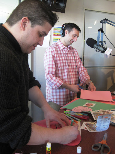 The guys made great use of the supplies given to them!