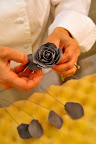 Ana adds the outer petals.