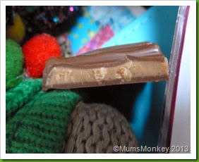 cross section Nestle Wonka Bar Millionaire's Shortbread