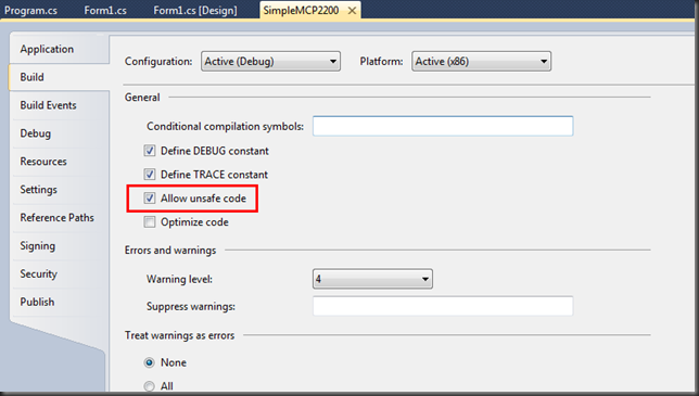 MCP2200 with Visual C# 2010 MCP2200 with Visual C# 2010