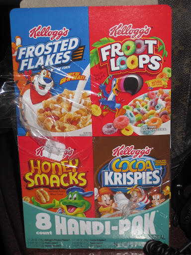 Sunny brought a variety of cereals in for us to try.