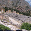 The temple of the Oracle at Delphi.