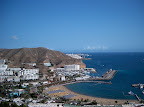 Panoramic view over Puerto Rico harbor