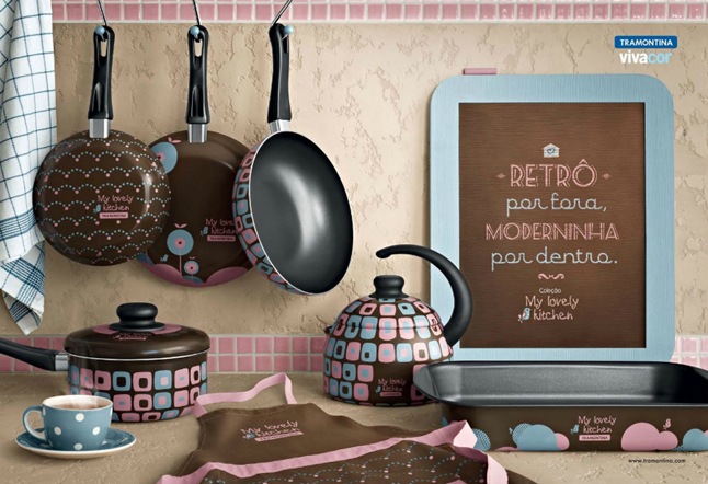 Tramontina lança linha de panelas com design criativo para decorar a cozinha – “My Lovely Kitchen”. lovely_kitchen_tramontina-s_panelas e frigideiras design