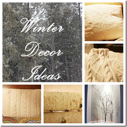 Winter Decor Ideas - 5 tips from Setting for Four #winter #decor #tips #white