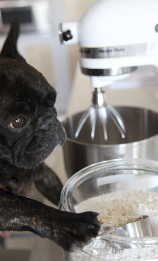Next, I'll measure out the flour for the brownies.  It's important to have all of your ingredients mis en place.