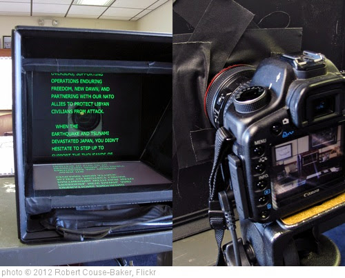 'DIY teleprompter' photo (c) 2012, Robert Couse-Baker - license: https://creativecommons.org/licenses/by/2.0/