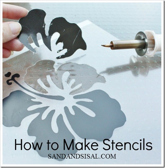 Stencils {How to Make Stencils} - Sand and Sisal