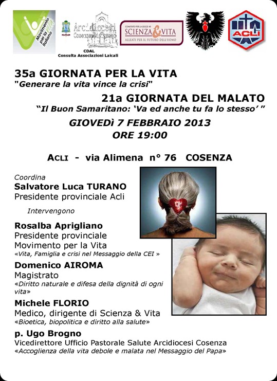 giornata Vita e Malato 2013 giornata Vita e Malato 2013