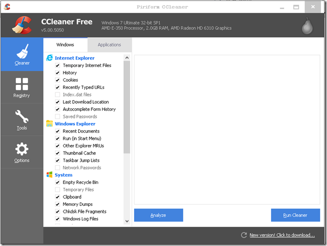 CCleaner Aplikasi Delete File terbaik