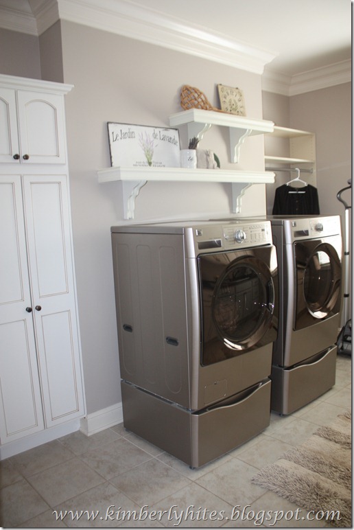 gray laundry room