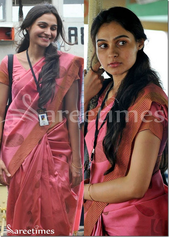 Andrea_Jeremiah_Pink_Silk_Saree Andrea_Jeremiah_Pink_Silk_Saree