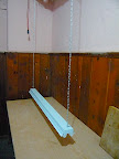 The light is suspended approximately 6