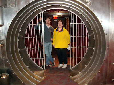 Ryan and Cindy in the downtown library movie "vault"