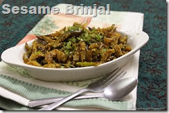 Sesame Brinjal Sesame Brinjal