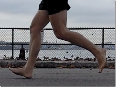 Barefoot heel strike