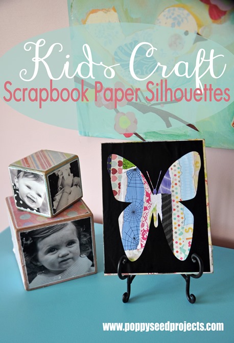 super saturday craft idea - scrapbook silhouettes