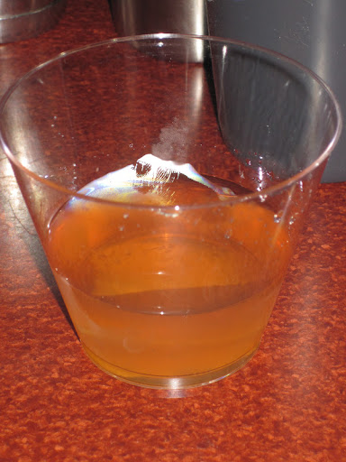 Elderflower Manhattan - made with scotch, Elderflower liquor, dry vermouth and aromatic bitters.